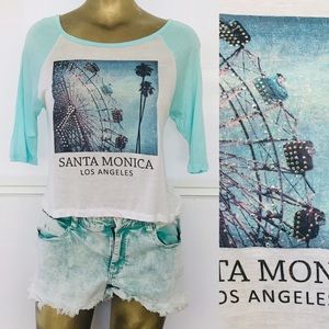 NWT Charlotte Russe SANTA MONICA LOS ANGELES L.A. Top Size Medium